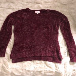 Maroon sweater/ long sleeve